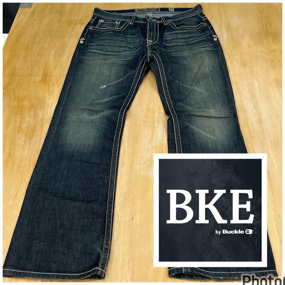 Buckle BKE Aiden Boot Cut Flare Leg Distressed Jeans Mens 32x30 Cowboy Biker